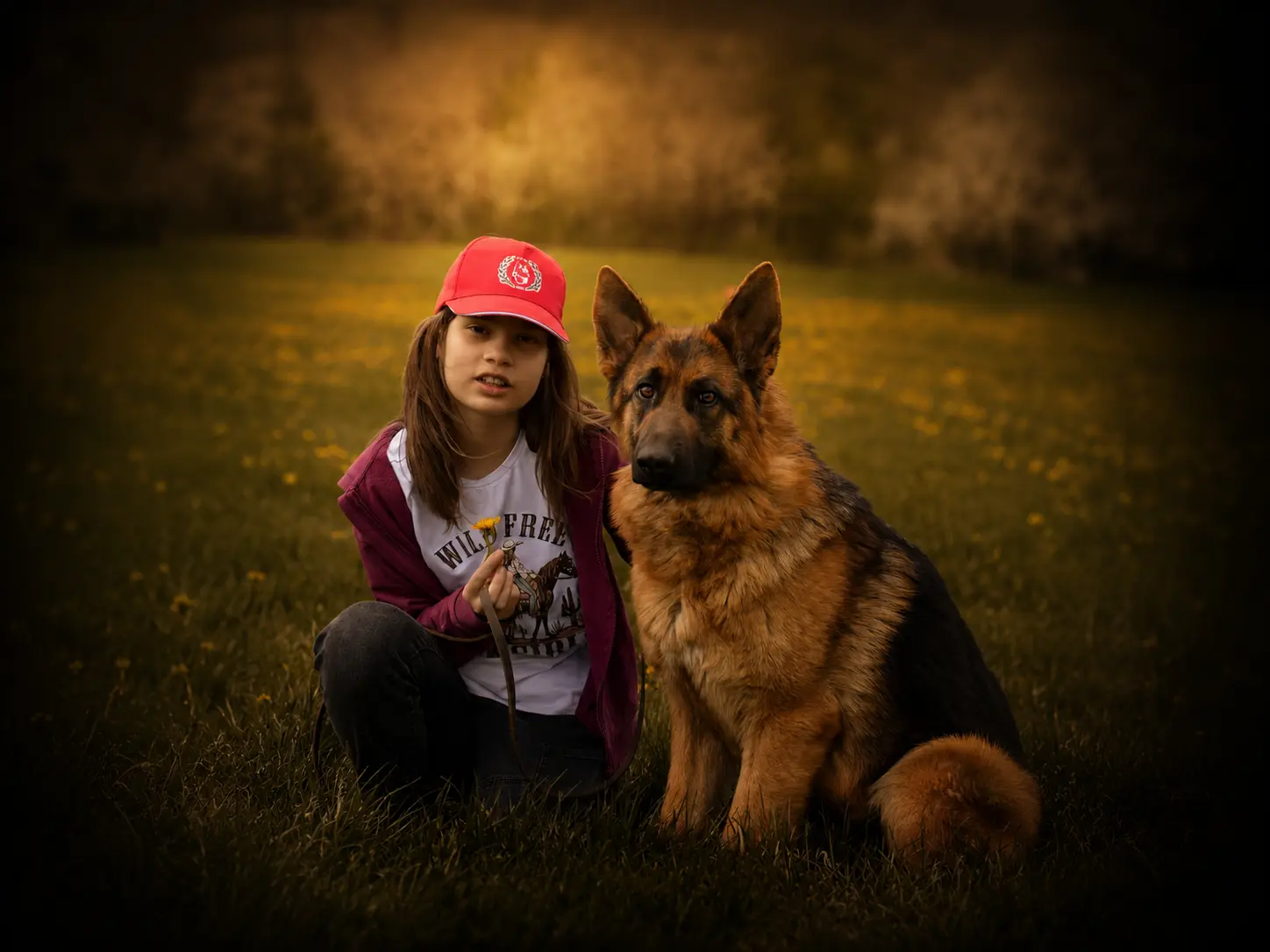 Oxa v. Hingabe portret — femelă ciobanesc german